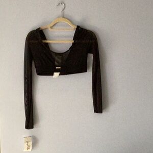 Joseph Ribkoff Long  Sleeve Sheer Bralette - Size 6.New with tags